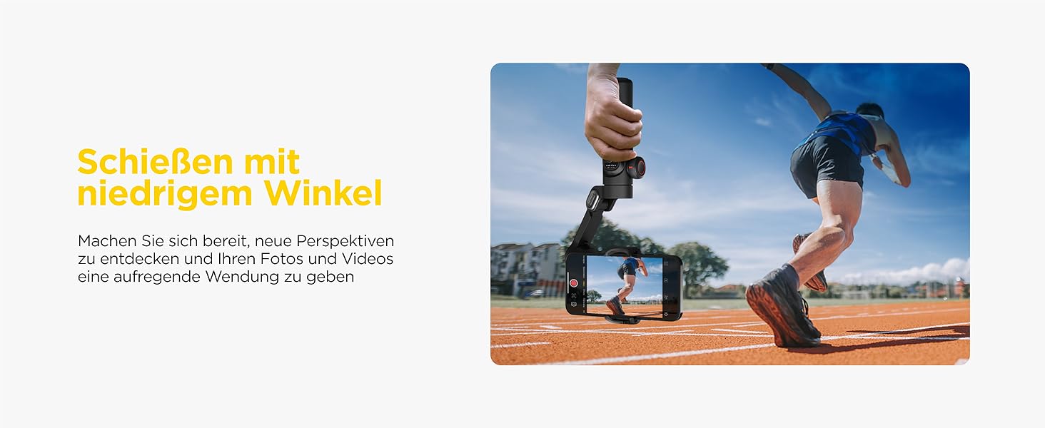 Стабілізатор Gimbal AOCHUAN для iPhone та Android - 3-осьовий, з фокусуванням, трекінг облич/об'єктів, для відеозйомки