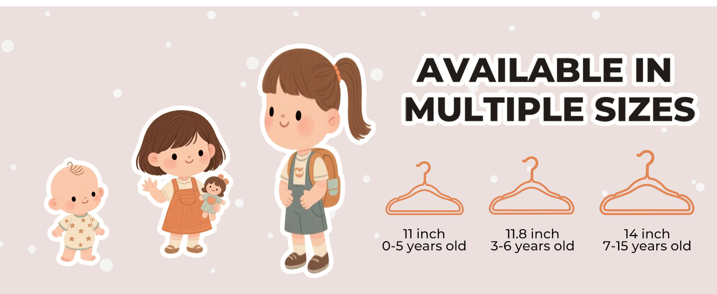 Дитячі вельветові вішалки ManGotree, 14 шт. Рожеві. Вішалки для одягу, плащів, костюмів, сорочок, штанів. 35 см, преміум-якість