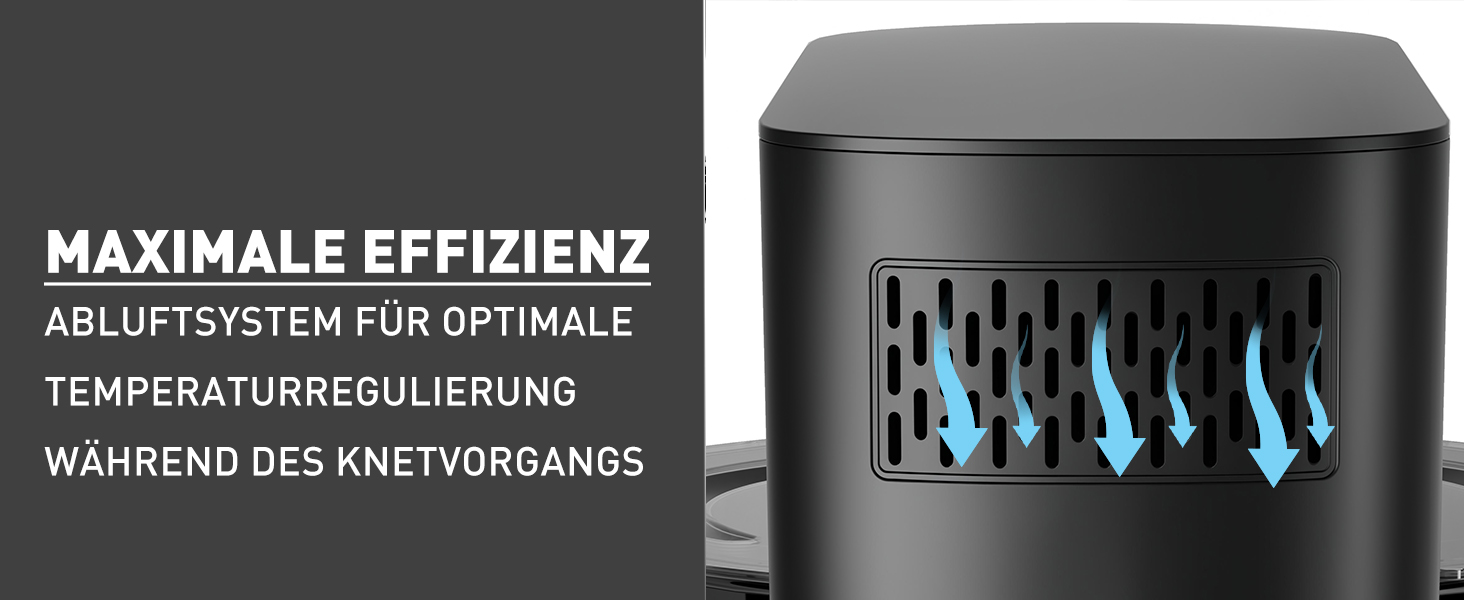 Кухонна машина Heinrichs 2500W з подвійним гаком для тіста, міксером та вінчиком, 8 швидкостей, чаша 8L з нержавіючої сталі, чорна