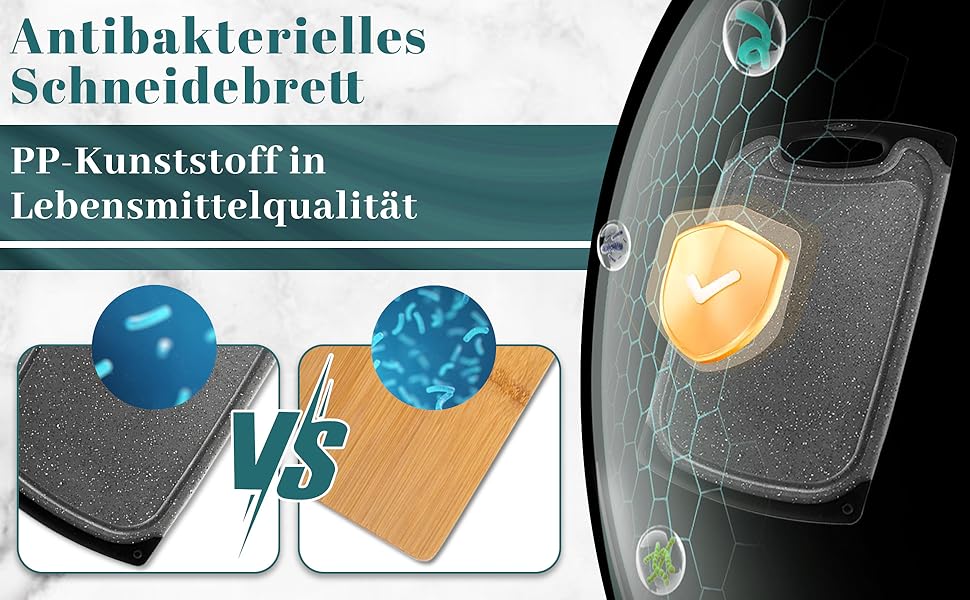 Набір дерев'яних обробних дощок Hunnycook 3 шт. з піддоном для соку, антибактеріальний, BPA-free, для миття в посудомийній машині