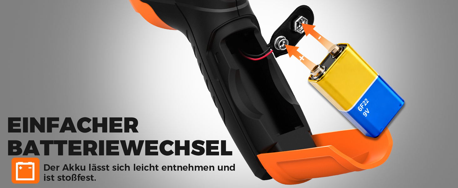 Інфрачервоний термометр лазерний IM06MAX з K-типом зонда (-50°C до 800°C) для промисловості, HVAC, приготування їжі та ремонту авто