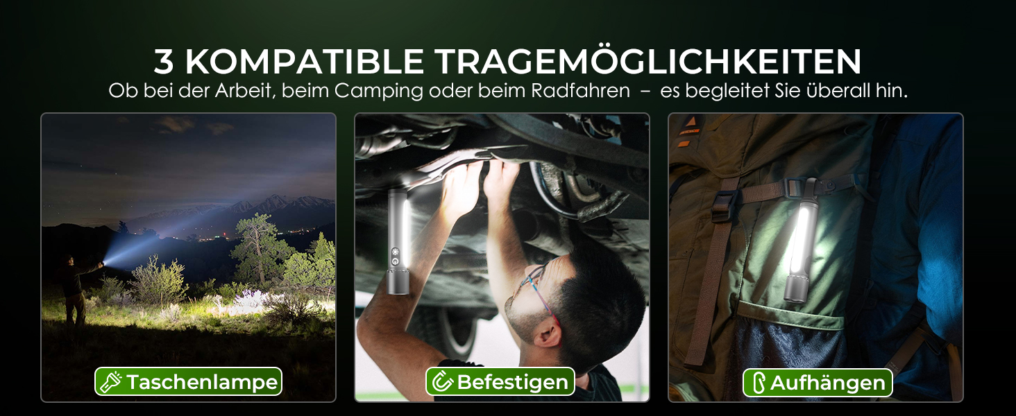 Ліхтар LED акумуляторний 500000 люмен, 9 режимів, XHP90.2, Zoom, IPX7, водонепроникний, для кемпінгу, туризму, надзвичайних ситуацій (сріблястий)