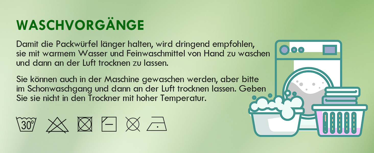 Органайзери для валізи - набір 8 шт. (зелені) - для подорожей, ручної поклажі, рюкзака