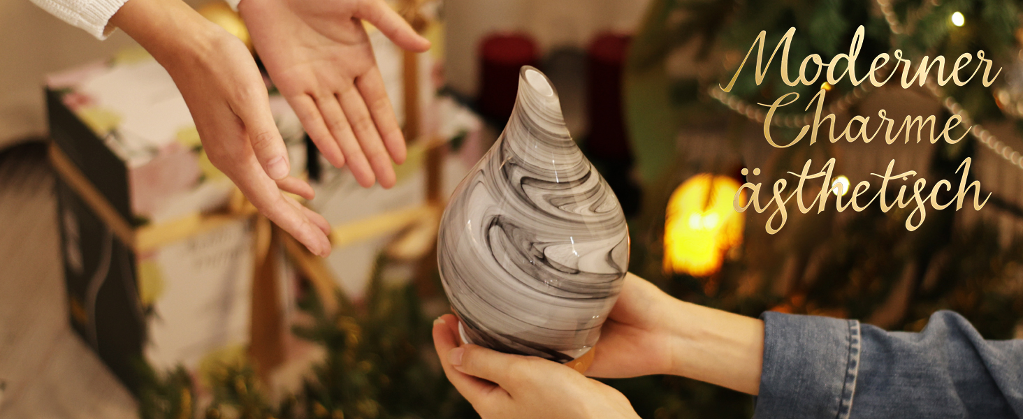 Дифузор ароматної олії Porseme 500 мл, скляний, ультразвуковий, з LED-підсвіткою 7 кольорів, для ефірних олій, тихий, для дому (Rosegold)