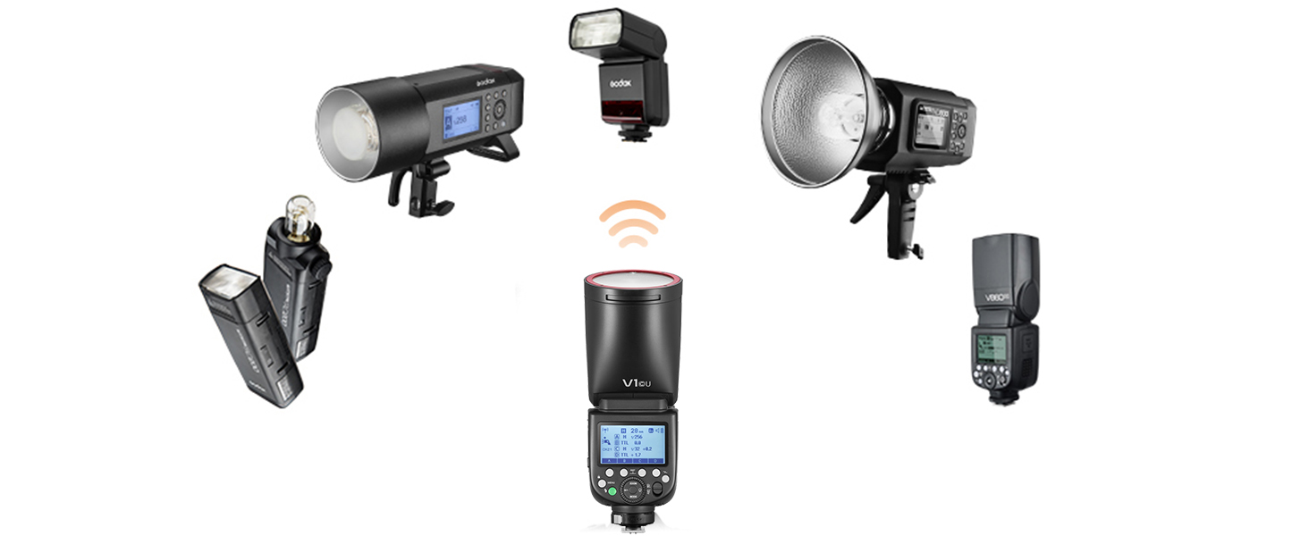 Спалах Godox V1N для Nikon: потужний, швидкий, з Li-Ion акумулятором, 76 Вт, TTL, HSS 1/8000, 480 спахів, перезарядка 1.5с