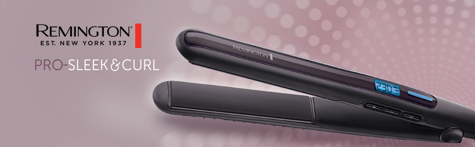 Випрямляч для волосся Remington S6505 Pro Sleek & Curl з LCD-дисплеєм, 150-230°C, керамічне покриття з турмаліном
