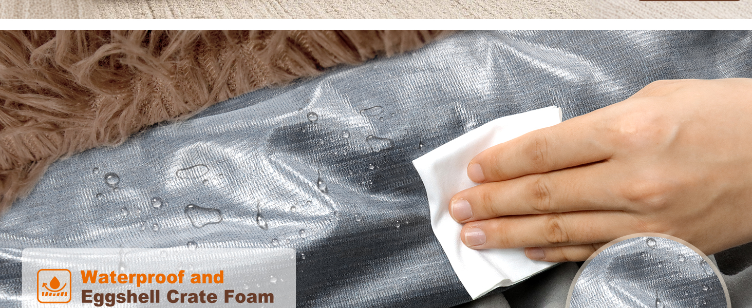 Килимок для собак MDDK, 75x50x8 см, плюшевий, коричневий