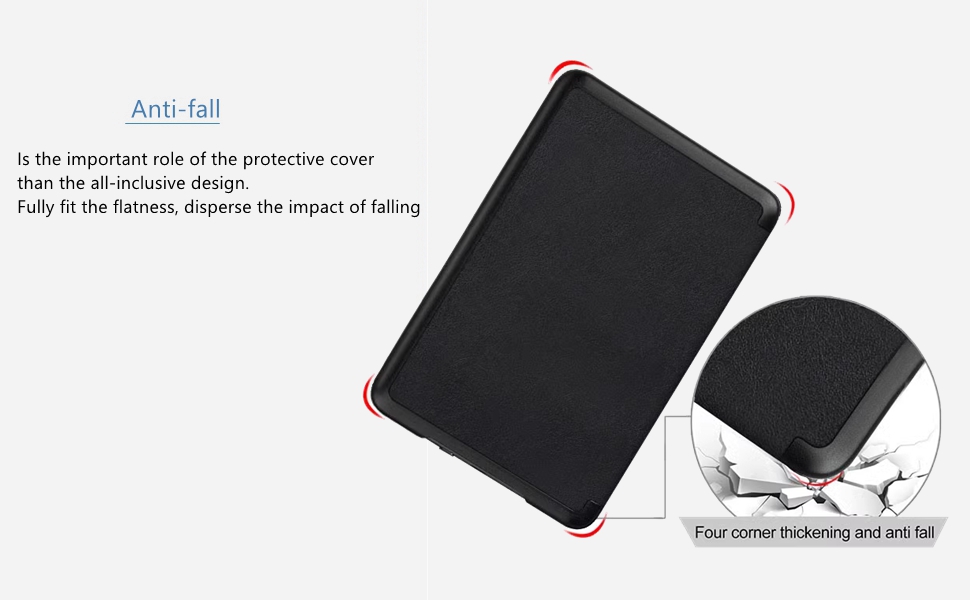 Чохол Flyorigin для Kindle Voyage (2014) з PU шкіри, Smart Sleep/Wake, червоний