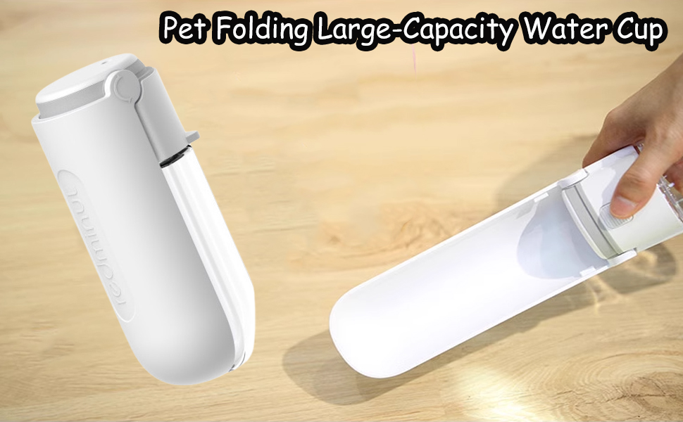 Складана пляшка для води для собак та котів, портативна, для прогулянок, подорожей та активного відпочинку