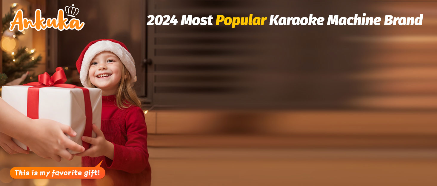 Караоке іграшка Ankuka для дітей та дорослих з 2 мікрофонами, портативна караоке-машина з LED-підсвічуванням та ефектами зміни голосу, подарунок для дітей 3-18 років, хлопчиків та дівчаток