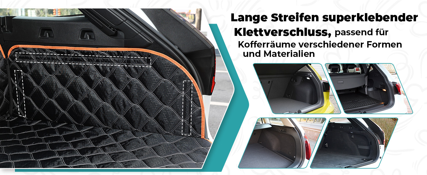 Захисна ковдра для собак у багажник авто KYG, 215x110 см, водовідштовхувальна, антикіготкові властивості, універсальна