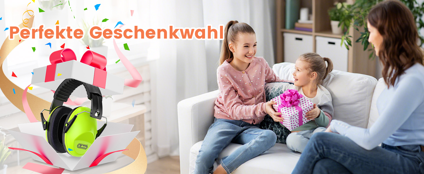 Навушники для захисту від шуму Dr.meter для дітей, блакитні. Ідеально підходять для дітей з аутизмом, для повсякденного використання, спорту та заходів.