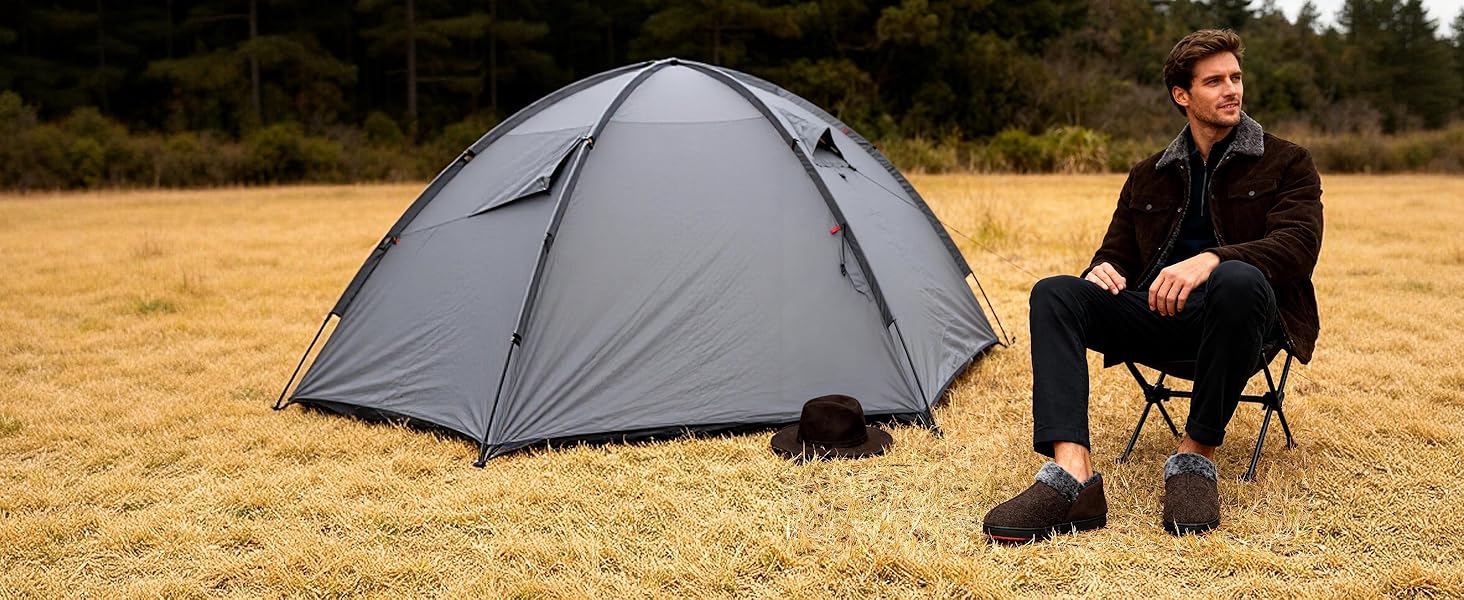 Тапочки халатні зимові Mishansha, чорні, з меморі-піною, розмір 39-48