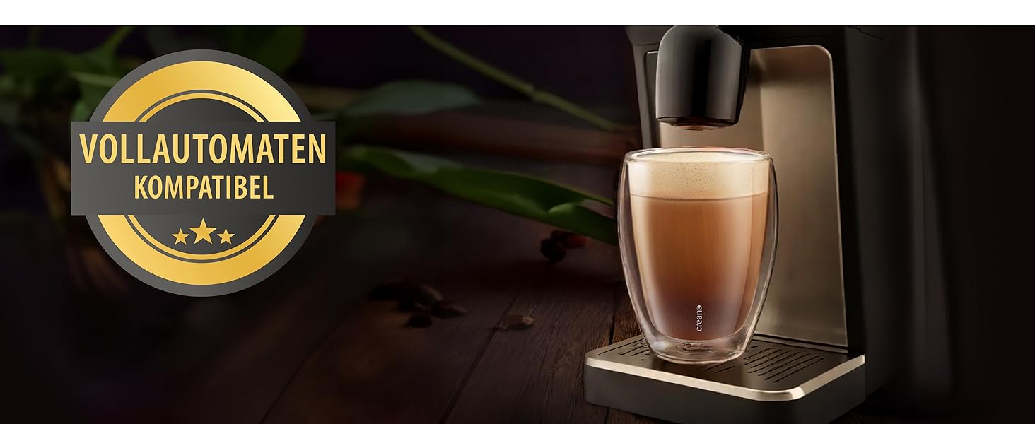 Creano PREMIUM подвійні склянки 250 мл, 6 шт, термостійкі, для напоїв, для кафе, можна мити в посудомийній машині, новинка 2024