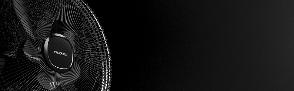 Вентилятор Cecotec EnergySilence 1030: 28W, DC-двигун, 24 швидкості, 3 режими, осциляція, тихий, регульована висота, 10 лопатей, білий/чорний