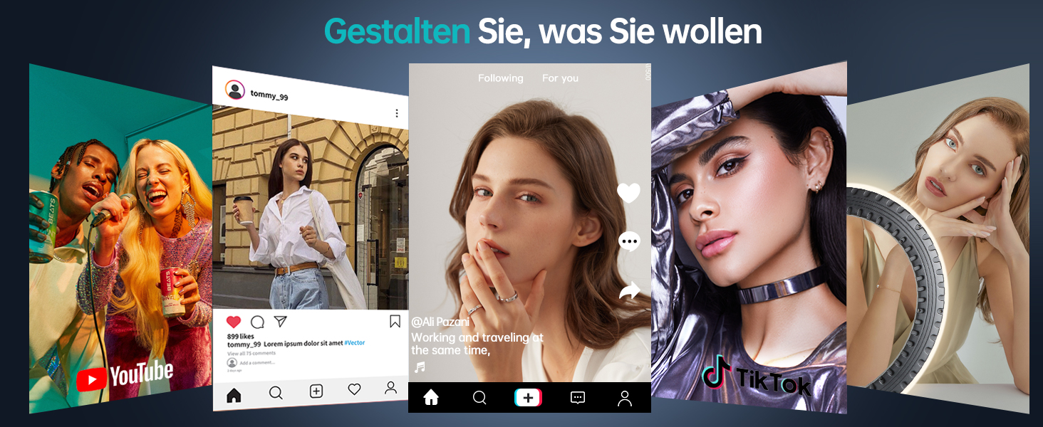 18-дюймове кільцеве світло LED з штативом, регульоване освітлення для макіяжу, селфі, YouTube, відеозйомки, CRI 90, з сумкою та пультом керування