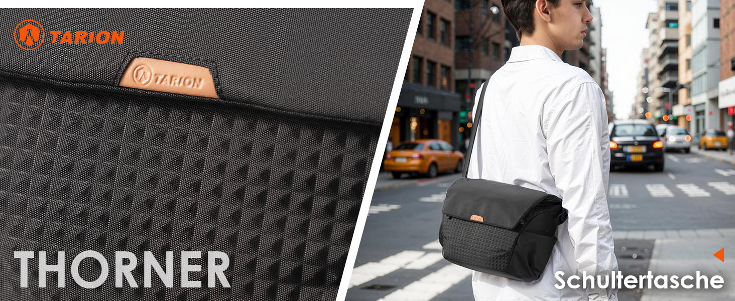 Водонепроникна сумка для камери Thorner - чорна, легка, з регульованим ременем