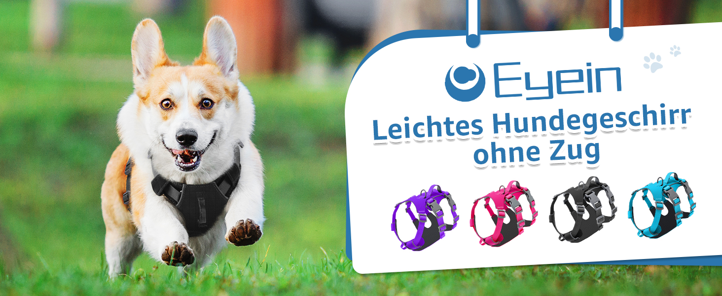 Шлейка для собак маленьких та середніх порід, легка та дихаюча, не тягне, з ручкою, світловідбиваюча, нейлон, з переднім кріпленням, для прогулянок та повсякденного використання, чорна, розмір S