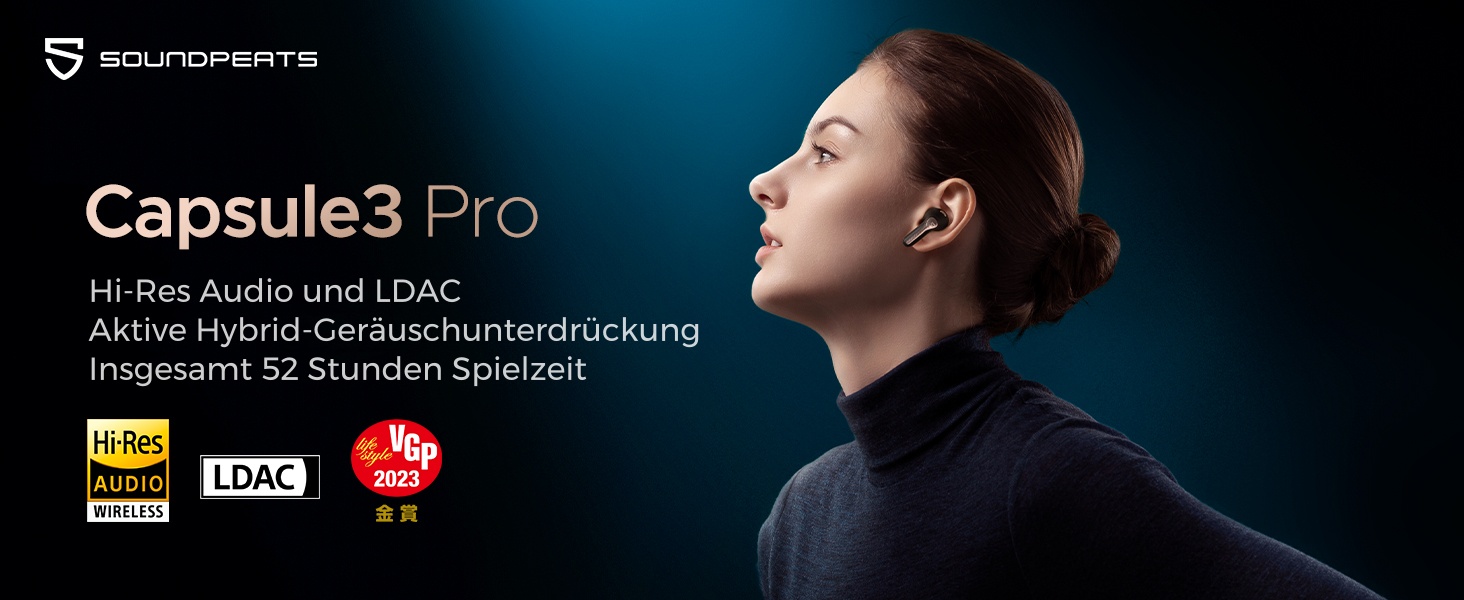 SoundPEATS Space: Бездротові навушники Over-Ear з гібридним ANC, ENC-мікрофоном та 40мм драйверами (білі)