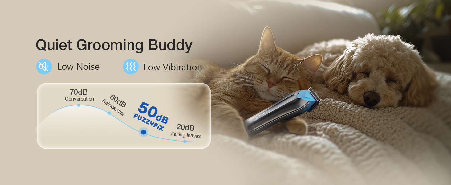 Професійна машинка для стрижки собак Leise, для густого та кучерявого хутра, срібна