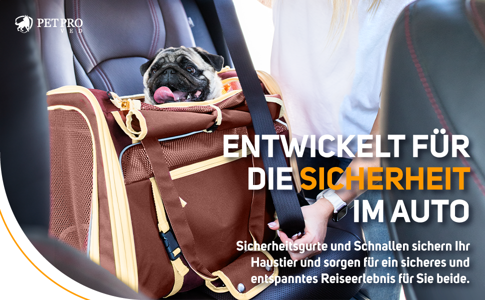 Транспортна переноска для кота та собаки, сумка-переноска для маленьких собак та котів, коричнева, 51 x 36 x 33 см