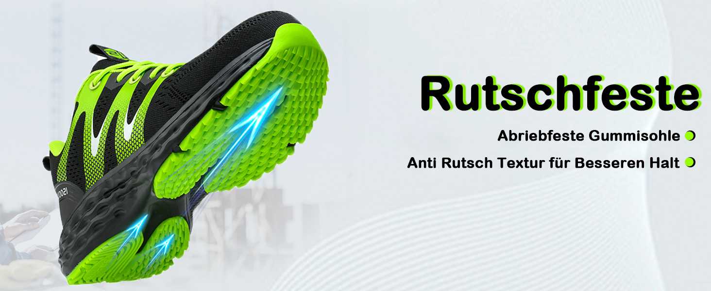 Черевики робочі ISOOUS для чоловіків та жінок, захисні черевики зі сталевим підноском, спортивні, червоні, антиковзаючі, дихаючі, 43 EU