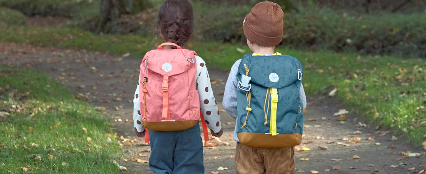Дитячий туристичний рюкзак LÄSSIG для дітей від 3 років, 9 літрів, синій — ідеальний рюкзак для дитячого садка та прогулянок