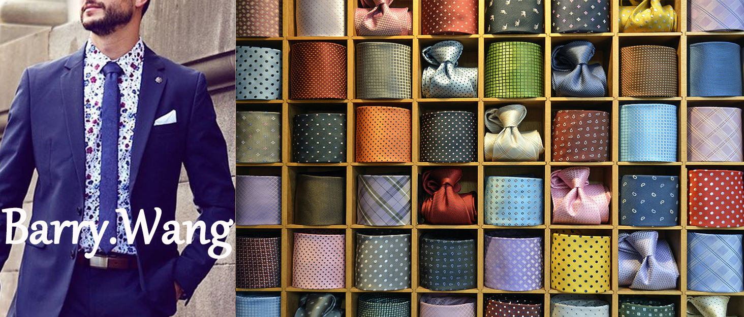 Краватка Barry.Wang з нагрудною хустиною та затискачем для краватки в комплекті, візерунок пейслі