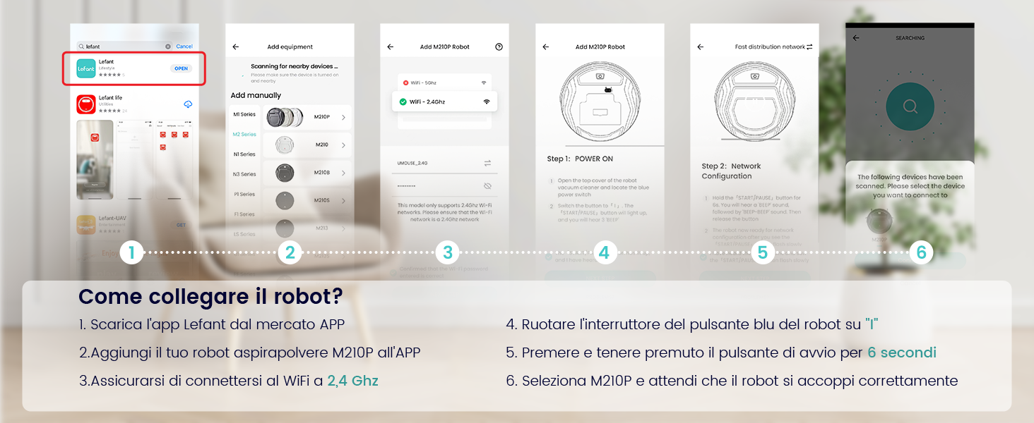 Робот-пилосос LEFANT Gen2 з функцією миття, 12000Pa, LiDAR-навігація, керування через додаток/Alexa/iWatch (M210P)