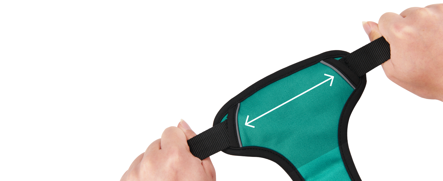 Нашийник для собак великих порід, антинатяг, світловідбиваючий, дихаючий, зручний, безпечний, м'який, зелений, XL, упаковка 1 шт.