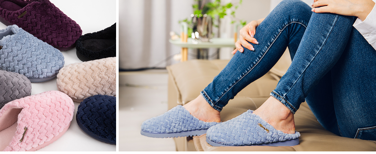 Жіночі халапи LongBay з піною Memory Foam та плюшем, антиковзкі, 38/39 EU, сірі