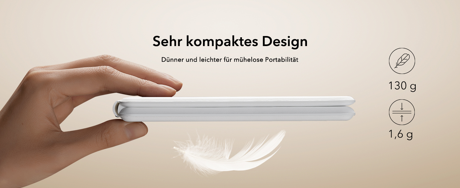 Зарядний станція 3-в-1 ESR для Apple Watch та iPhone з MagSafe, складана, з чохлом (білий)