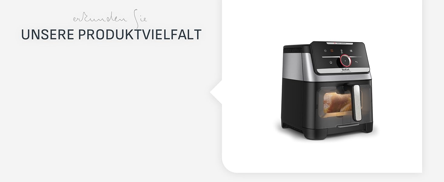 Фритюрниця Tefal Easy Fry Silence 7л, біла - аерофритюрниця з тихим режимом, 10 програм, до 8 порцій EY8421E0