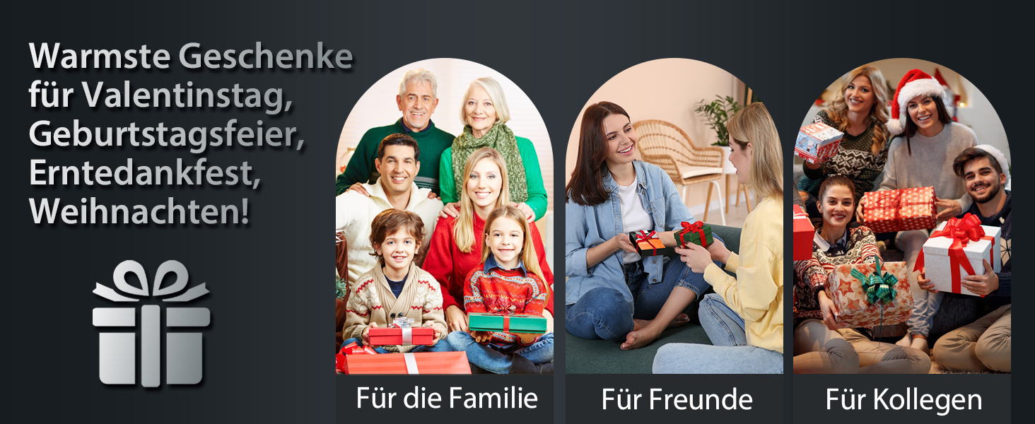 Електричні грілки для рук, набір 2 шт. - 20 годин тепла, USB, 3 температурні режими, для спорту та Raynaud's, сірий