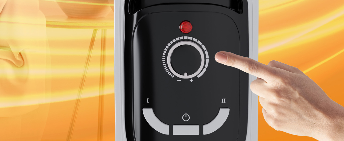 Масляний радіатор Tronitechnik® TT-OR 311 - електрообігрівач з 3 режимами, 11 ребер, 2500 Вт, білий