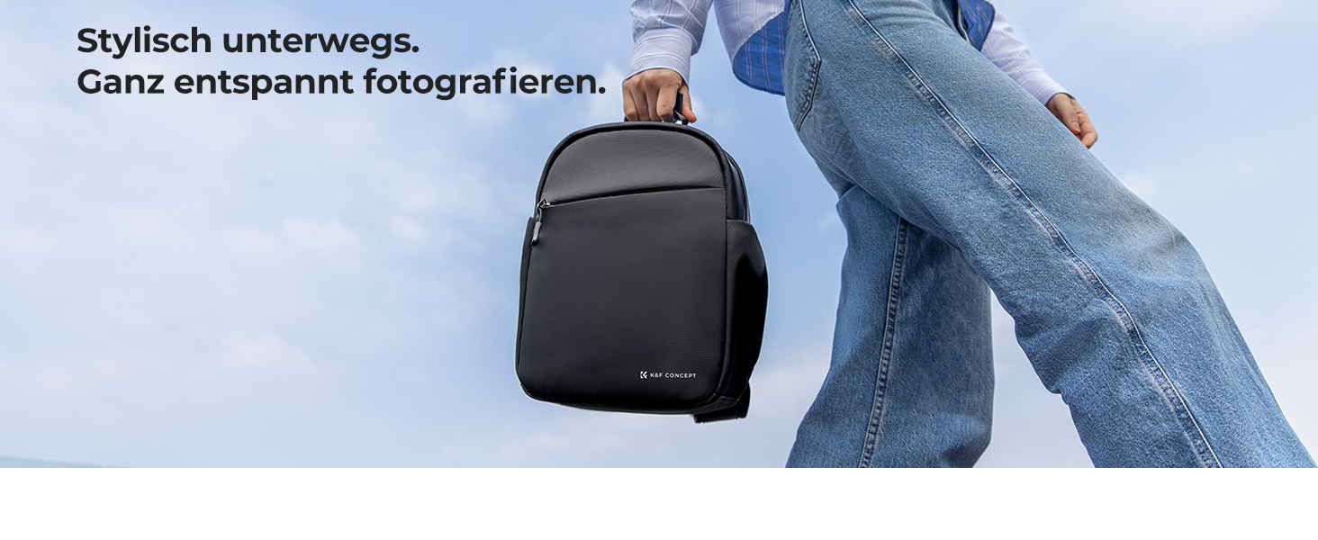 Рюкзак для камери K&F CONCEPT - компактний фоторюкзак для DSLR, об'єктивів, що підходить для повсякденного використання, роботи та подорожей, колір B-dunkelgrün (A-schwarz)