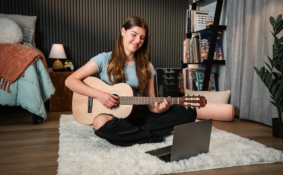 Акустична гітара Fender FA-25N 3/4 з палісандровим гриф, натуральний колір