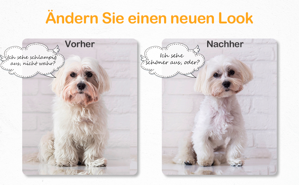 Професійна машинка для стрижки собак Leise, IPX7, бездротова, для довгої та густої шерсті, чорна