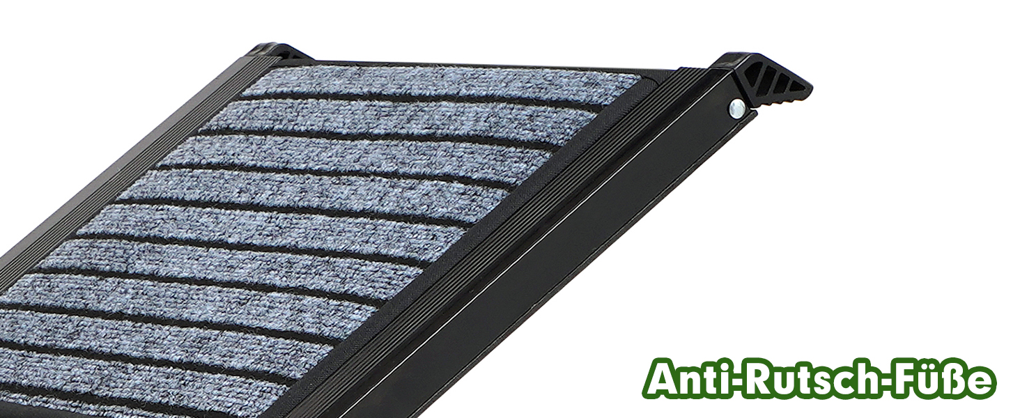 Рампа для собак у машину, розкладна, 160 см, з антиковзким покриттям, для легкових автомобілів, вантажівок та SUV, стабільна, для великих та середніх собак до 90 кг, 160*43 см (Д x Ш)