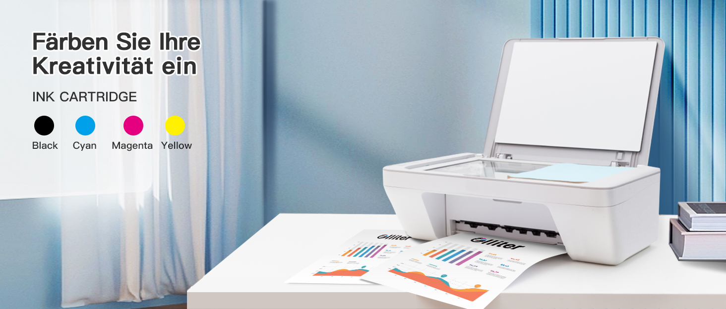 Комплект картриджів Glliter 950XL та 951XL для принтерів HP Officejet Pro 8600, 8610, 8620, 8630, 8640, 8660, 8100, 251DW, 276DW (4 шт.)