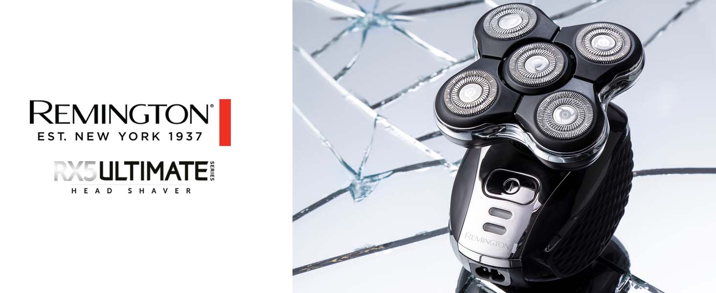 Електричний голкоструй Remington XR1501 для гоління голови: 5 голкових насадок, гоління 0,2 мм, тример, чорний