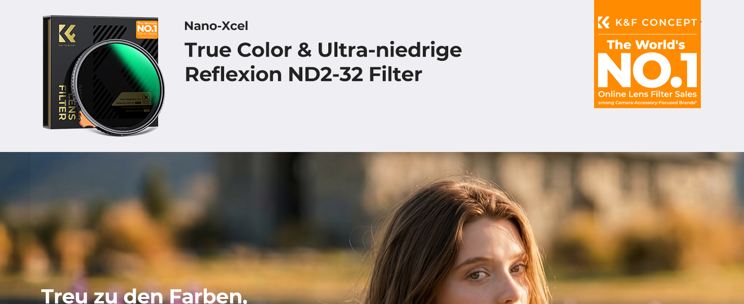 ND фільтр K&F Concept 67mm змінний сірий фільтр ND2-32 (1-5 ступенів) Nano Xcel - для фото та відео