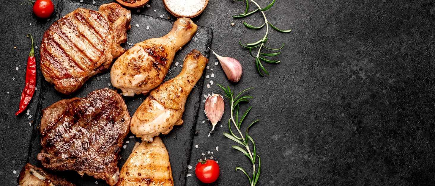 Бездротовий термометр для м'яса з Bluetooth 5.1, 100 м, додаток з рецептами, LED дисплей, для приготування їжі, духовки, BBQ, гриля