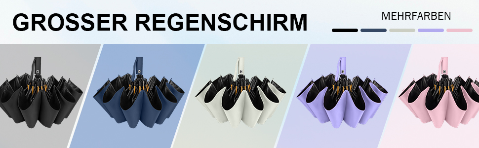 Зонт LAMA Klappschirm: Стійкий до вітру, автоматичний, 105 см, 12 спиць, анти-UV, для гольфу, Bergahornbeige