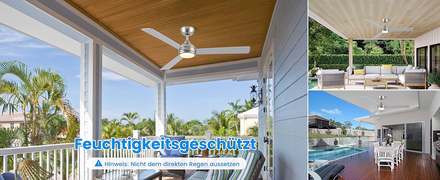 Стеляний вентилятор CJOY з підсвічуванням, 107 см, з пультом керування, тихий, DC, реверсивний, пам'ять 3CCT, диммування, 6 швидкостей, таймер для спальні (132 см - срібний)