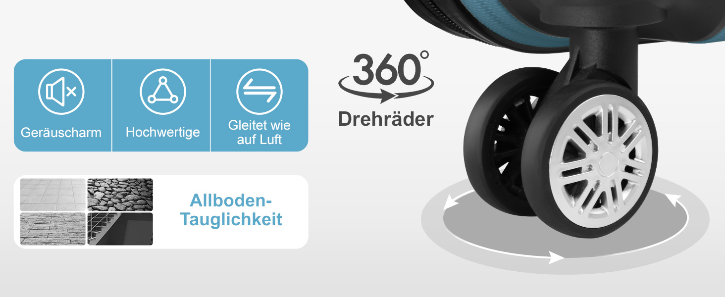 Набір валіз LEADZM 3 шт. з захистом кутів, ABS, телескопічна ручка, ручна поклажа, контрастне забарвлення (кремово-білий)