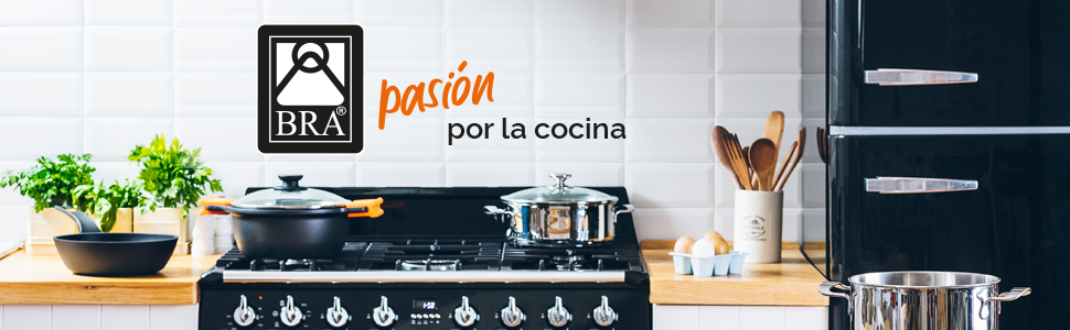 Гриль BRA Premiere смугастий 22 см, алюмінієвий литий, тришаровий з антипригарним покриттям без PFOA, для всіх плит (індукція), червоний