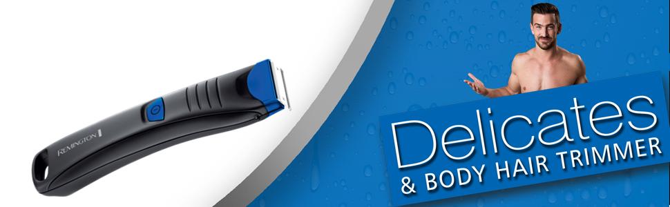 Триммер для тіла та інтимної зони Remington BHT250: безпечний, водонепроникний, з 3 насадками