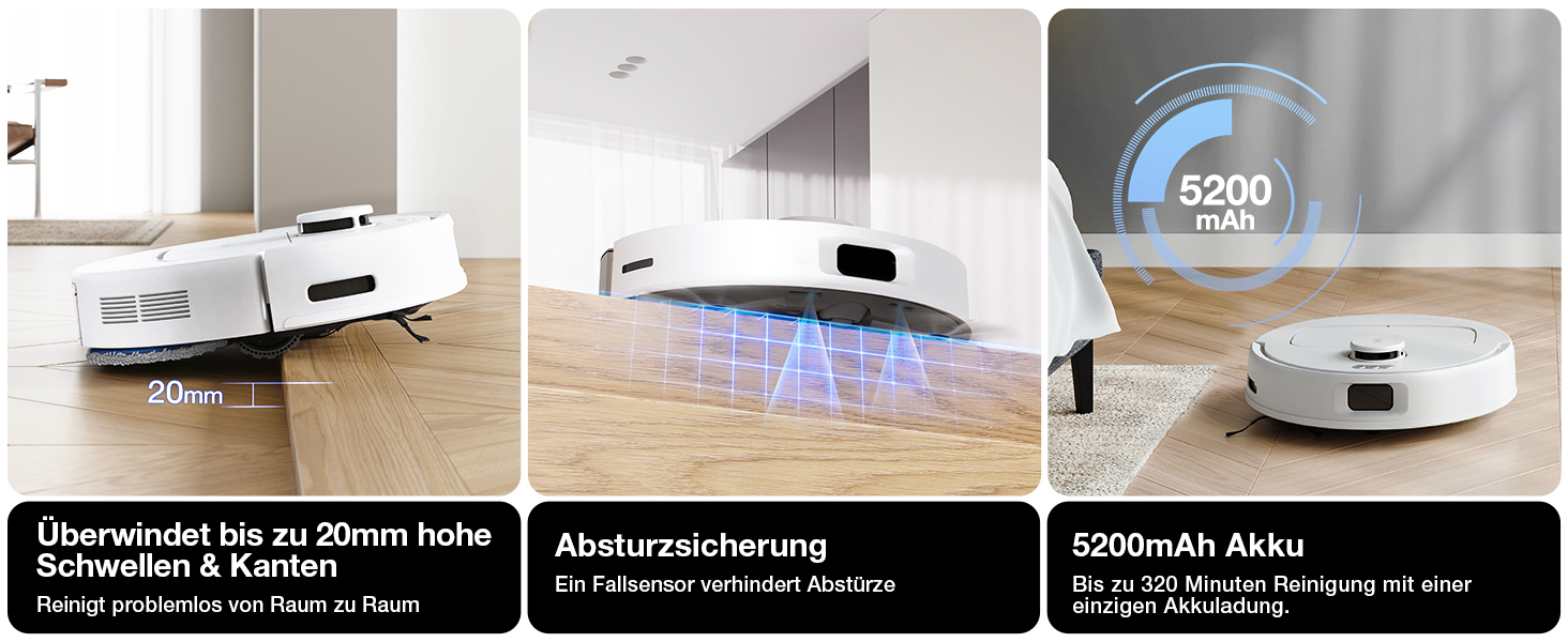 ECOVACS DEEBOT N30 PRO Omni: Робот-пилосос з функцією миття підлоги, 10000 Па, технологія ZeroTangle 2.0, TruEdge, 60°C миття, сушка гарячим повітрям, білий