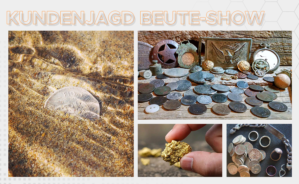 Металошукач професійний 13''/33см з водонепроникною котушкою, високою чутливістю та Pinpointer, для дорослих, з LCD-дисплеєм